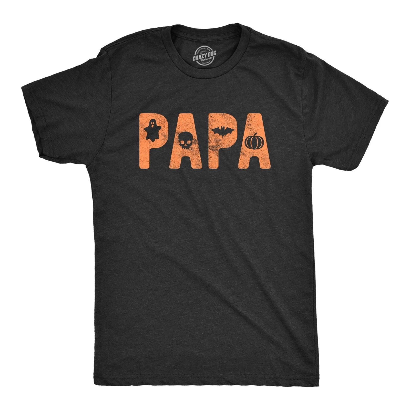 Mens Papa Halloween T Shirt Funny Trick Or Treat Costume Party Graphic Novelty