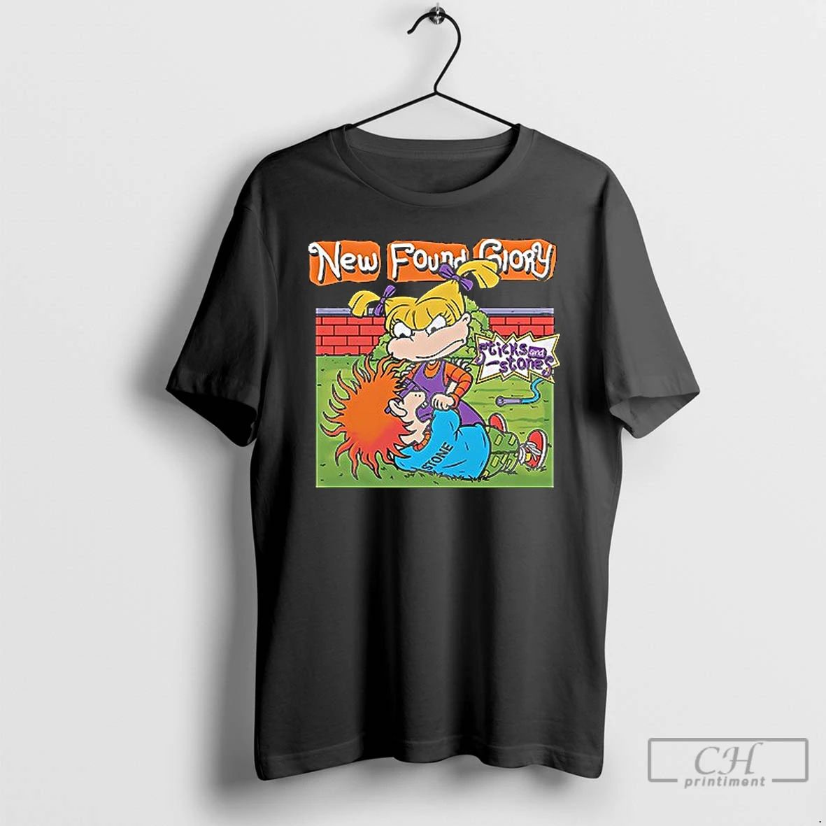 Classic New Found Glory Sticks And Stones Cartoon T Shirts