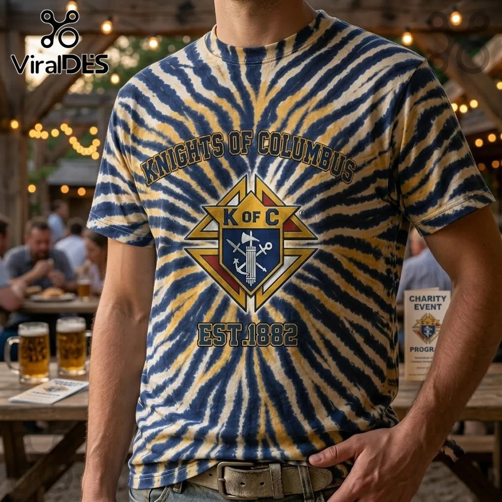 Knights of Columbus EST1882 Tie Dye T-Shirt