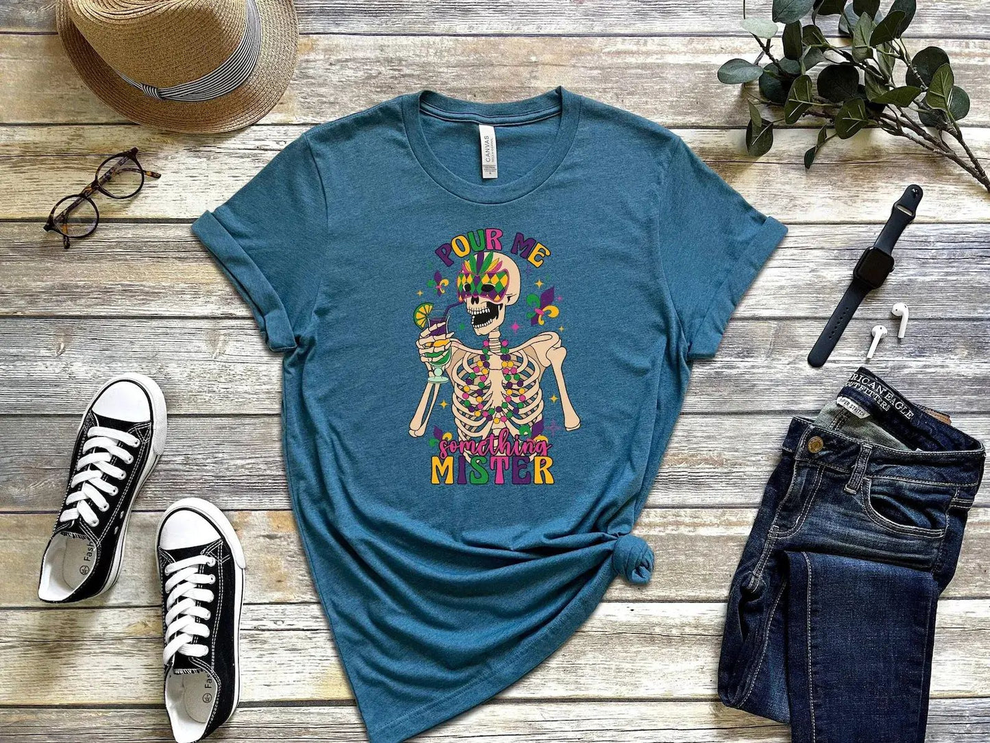 Pour Me Something Mister T-Shirt, Mardi Gras Shirt