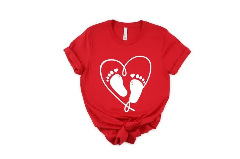 Baby Feet in Heart T-Shirt