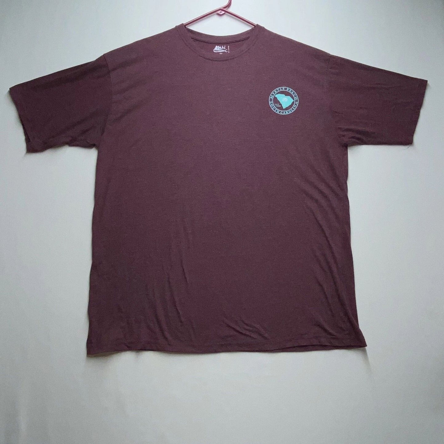 Mahi Surf Co. Myrtle Beach South Carolina Maroon T-SHIRT 2XL