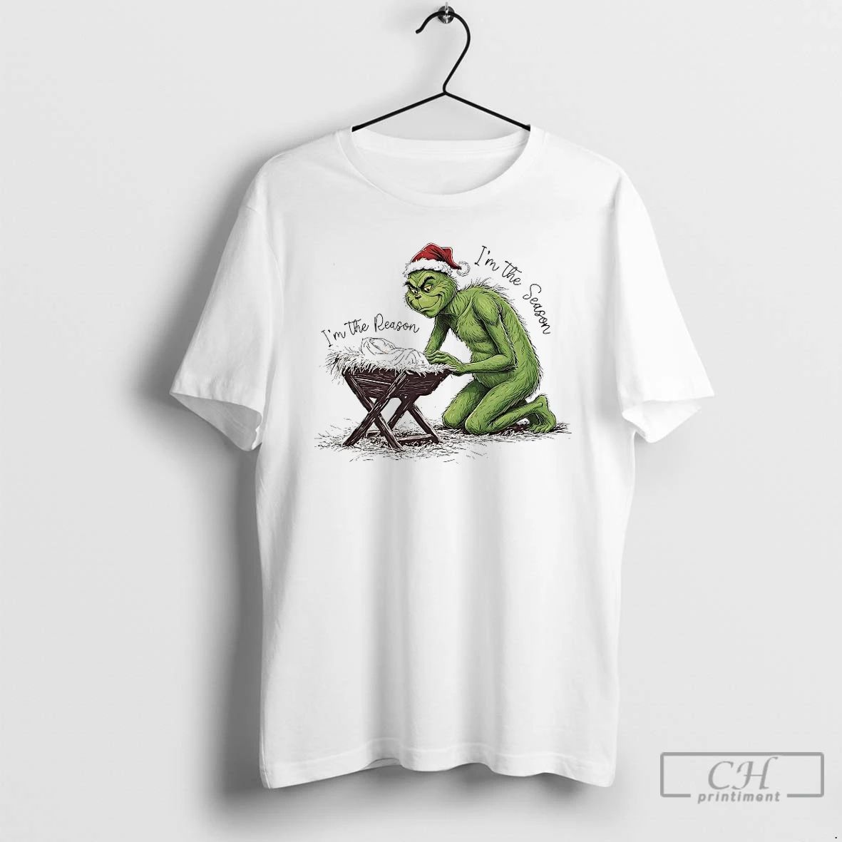 Classic Grinch Im The Season Jesus Im The Reason Christmas T Shirts