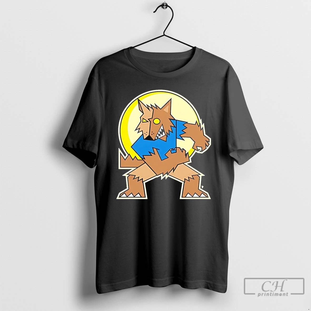 Classic Arizona Coyotes X Werewolf Halloween Logo T Shirts