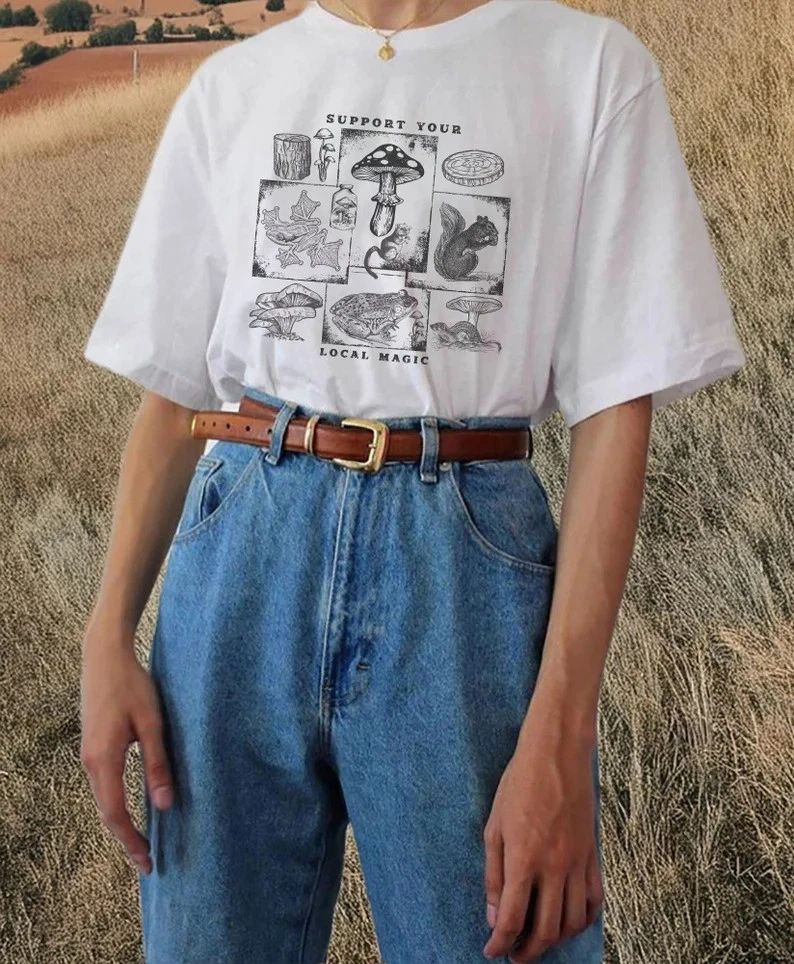 Vintage Look Magical Nature Comfort Tee Aesthetic Gift
