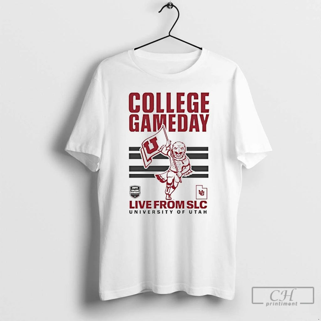 Classic Utah Utes 2025 College Gameday Utah Flag T Shirts