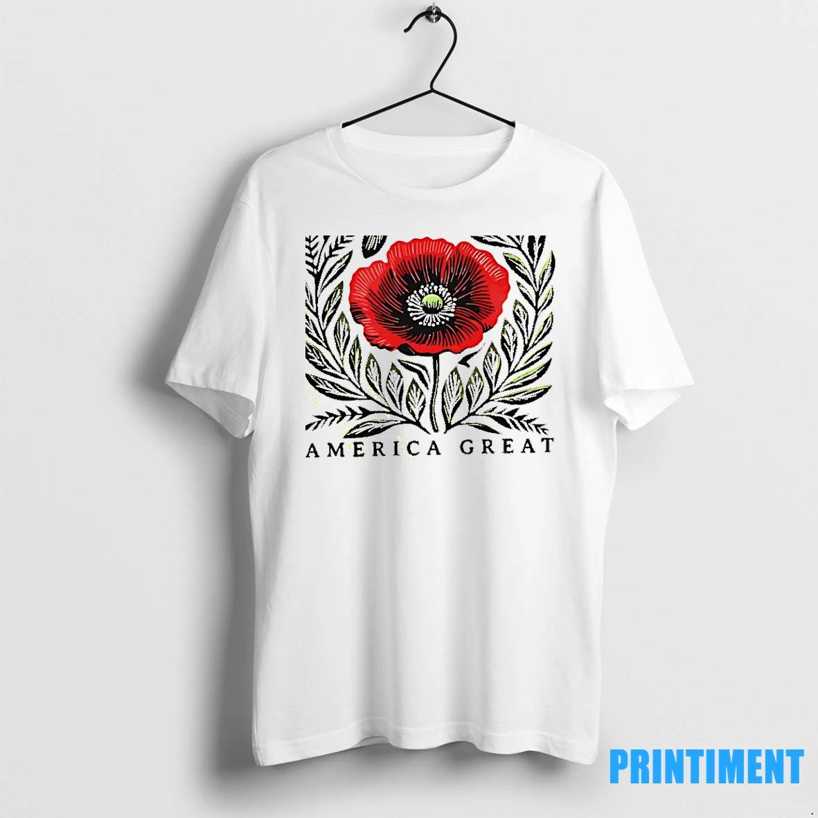 Immigrants Make America Great Poppy Floral Tshirts Sweater