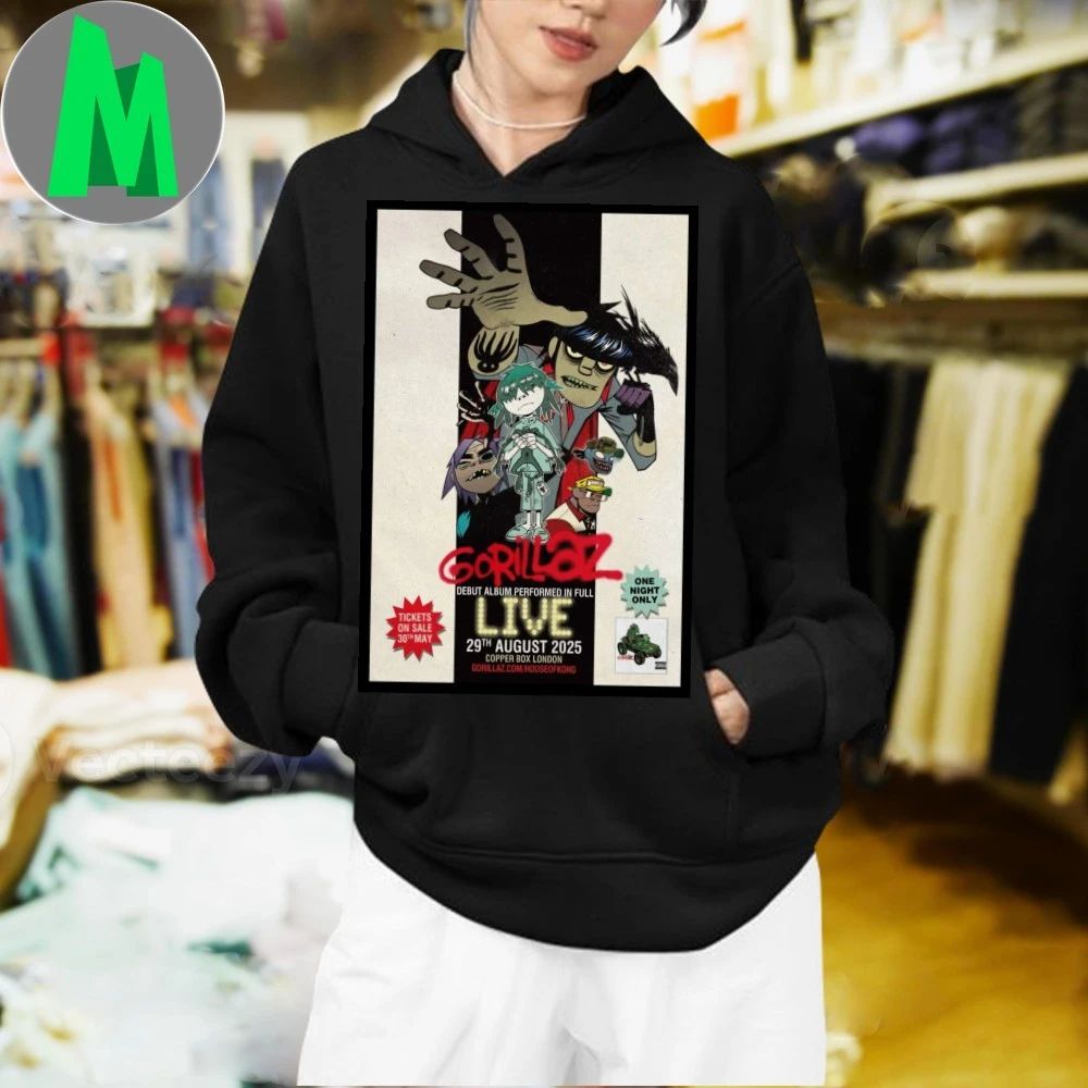 London, UK 2025 Gorillaz Poster Shirt
