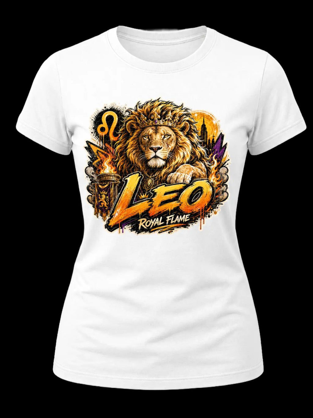 Leo Royal Flame Zodiac Shirt