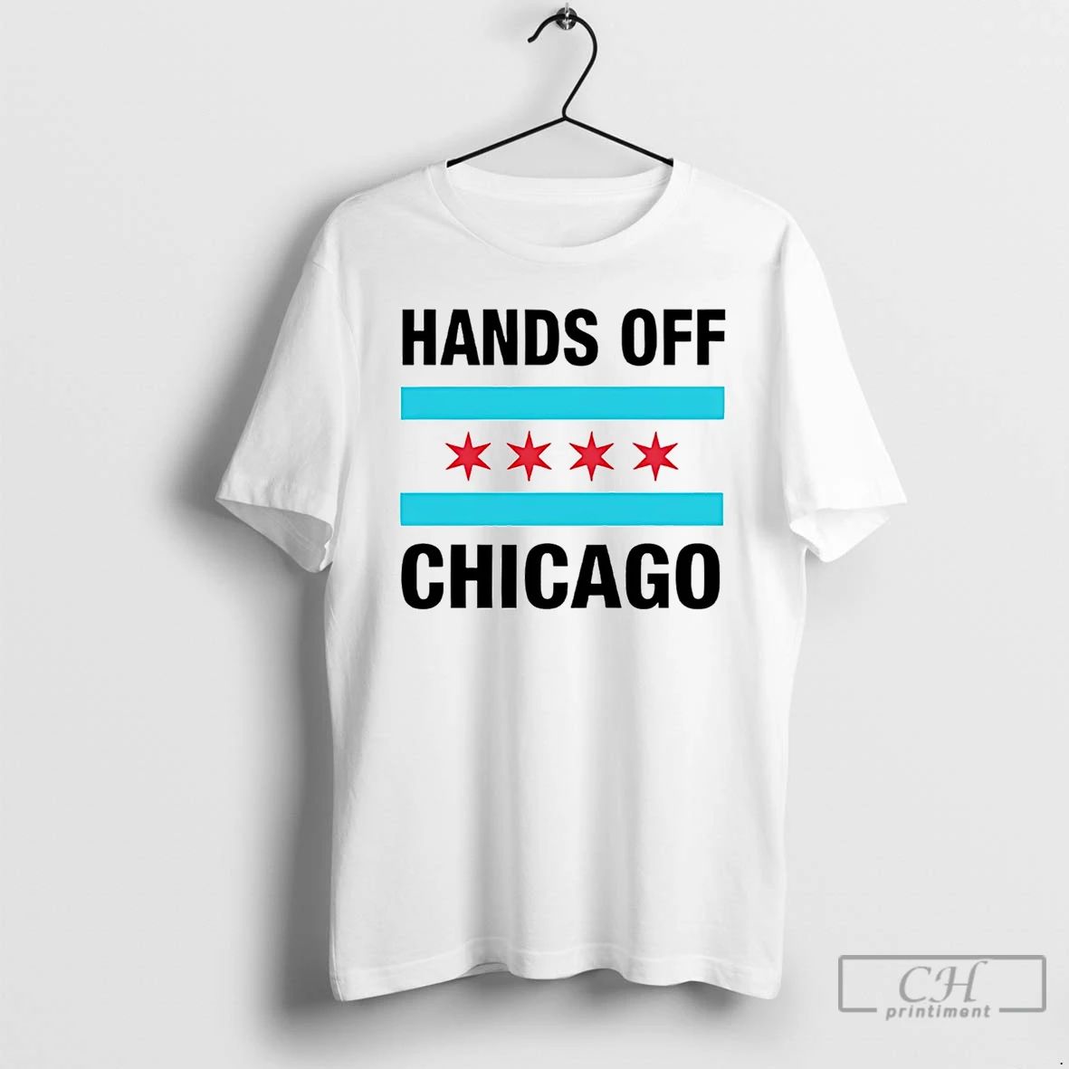 Classic Hand Of Chicago Flag T Shirts