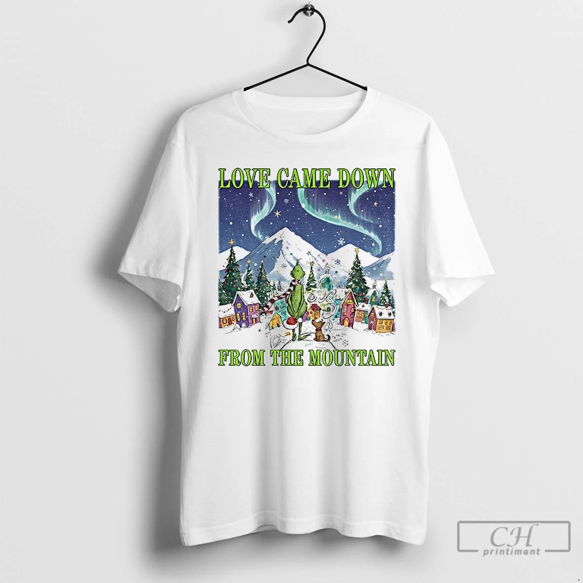 Classic Grinch And Max Love Came Down From The Mountain Merry Christmas T Shirts