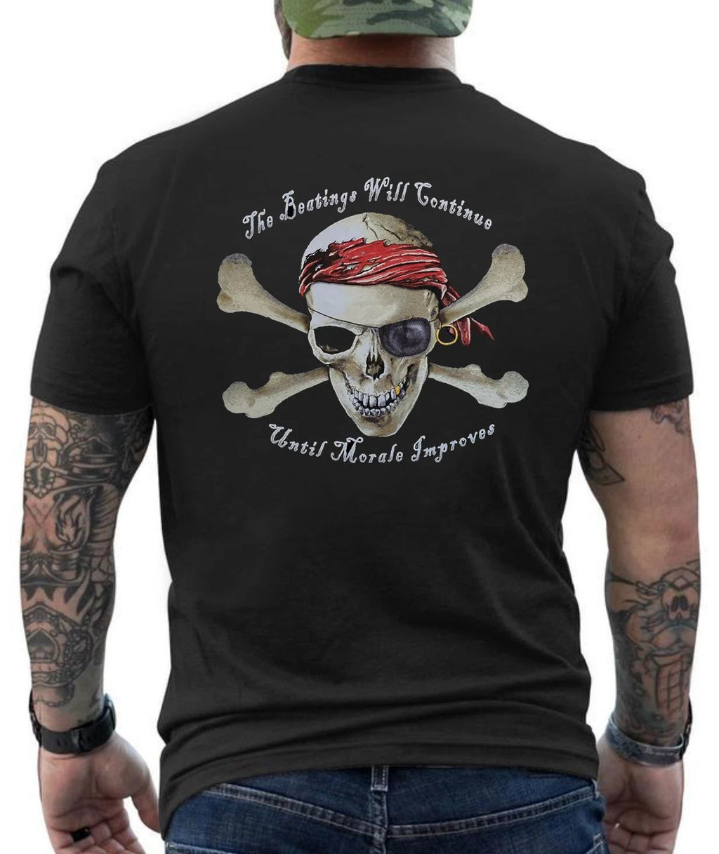 Beating Will Continue Until Morale Improved Graphic Design  T- Shirt