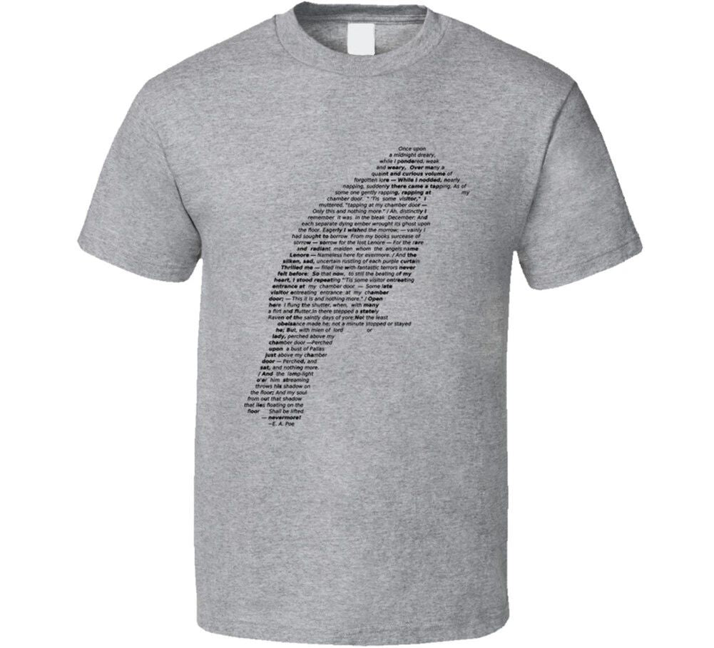 Edgar Allen Poe The Raven Poem T Shirt