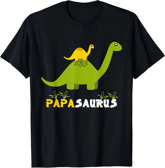 Papasaurus Dinosaur Father Funny Papa Saurus T-Shirt