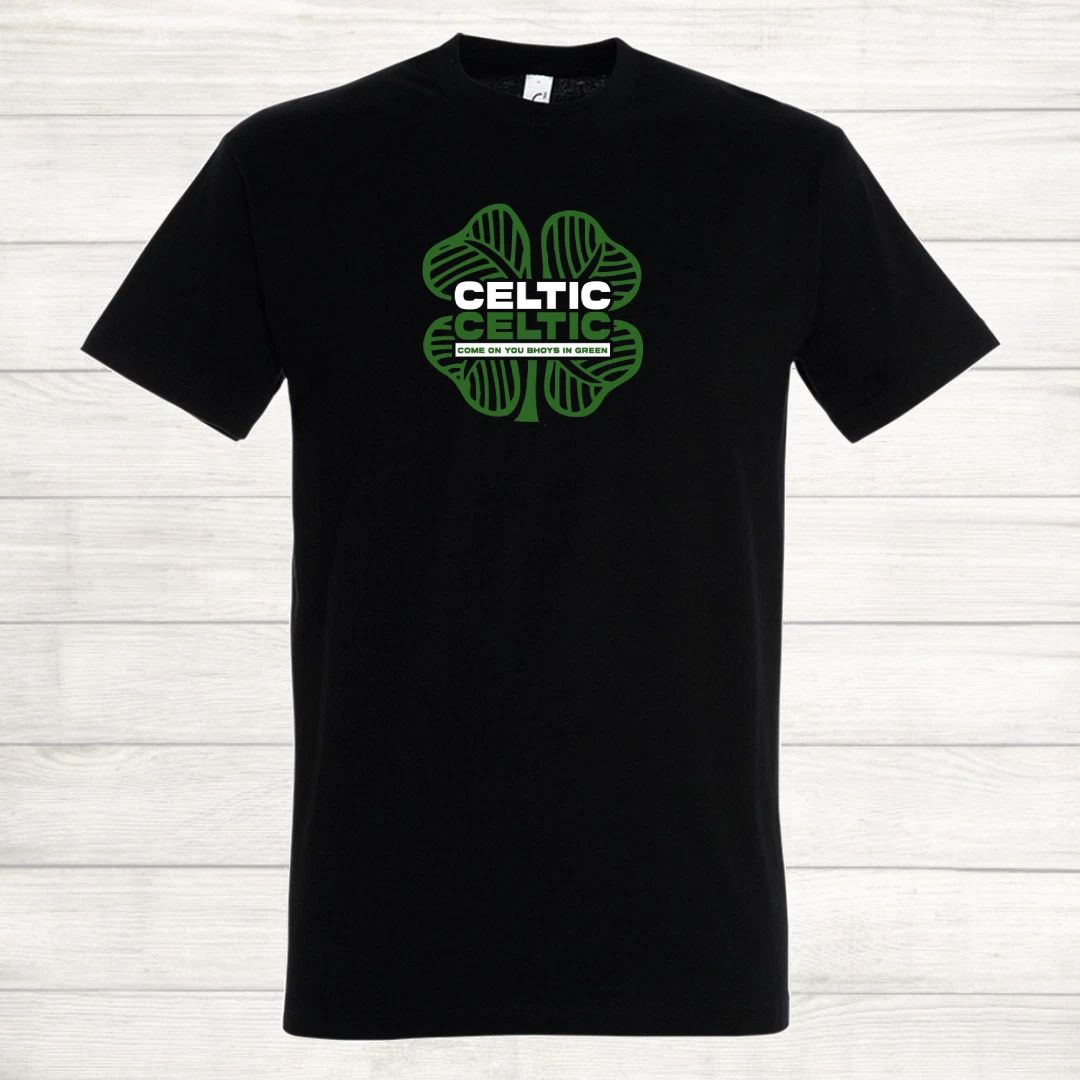 Celtic FC Football Clover The Bhoys The Hoops The Celts Top Trainer T Shirt