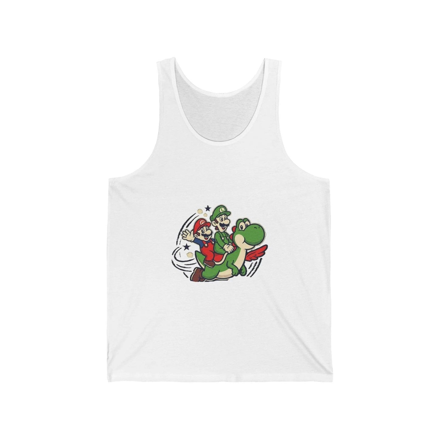 Graphic Tank Top — Retro Gaming Yoshi & Friends Design