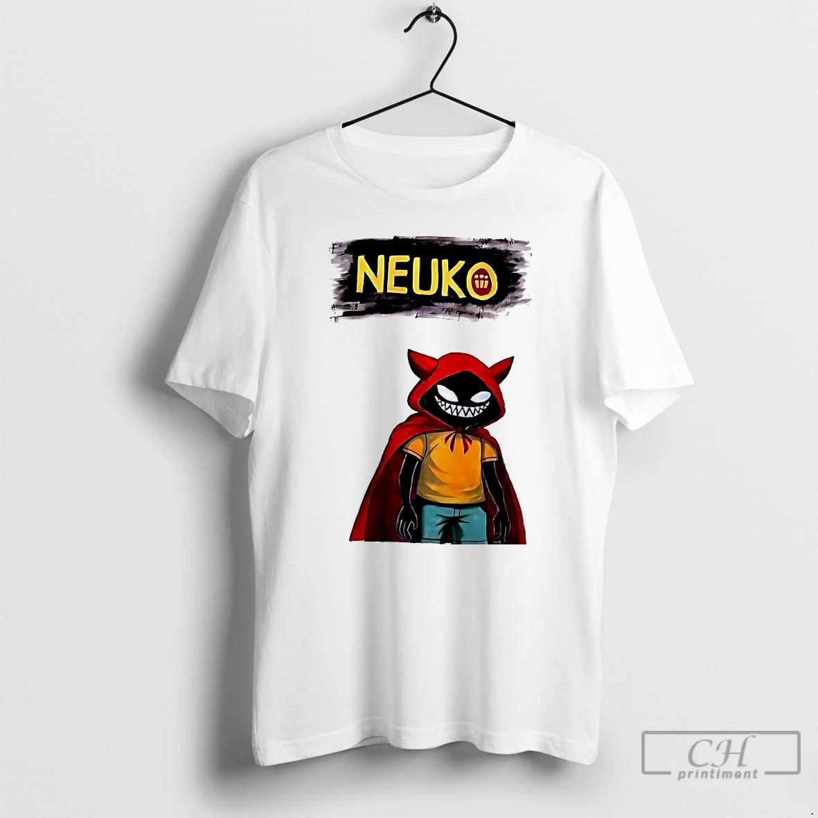 Classic Neuko Red Hood Cat Demon T Shirts
