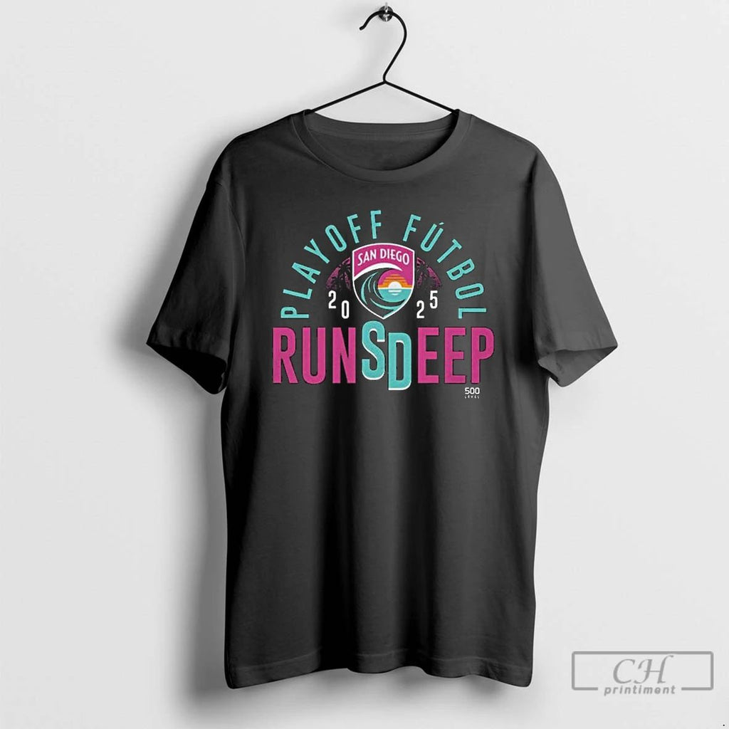 Classic San Diego Wave Fc Playoff Futbol 2025 Long Sleve T Shirts