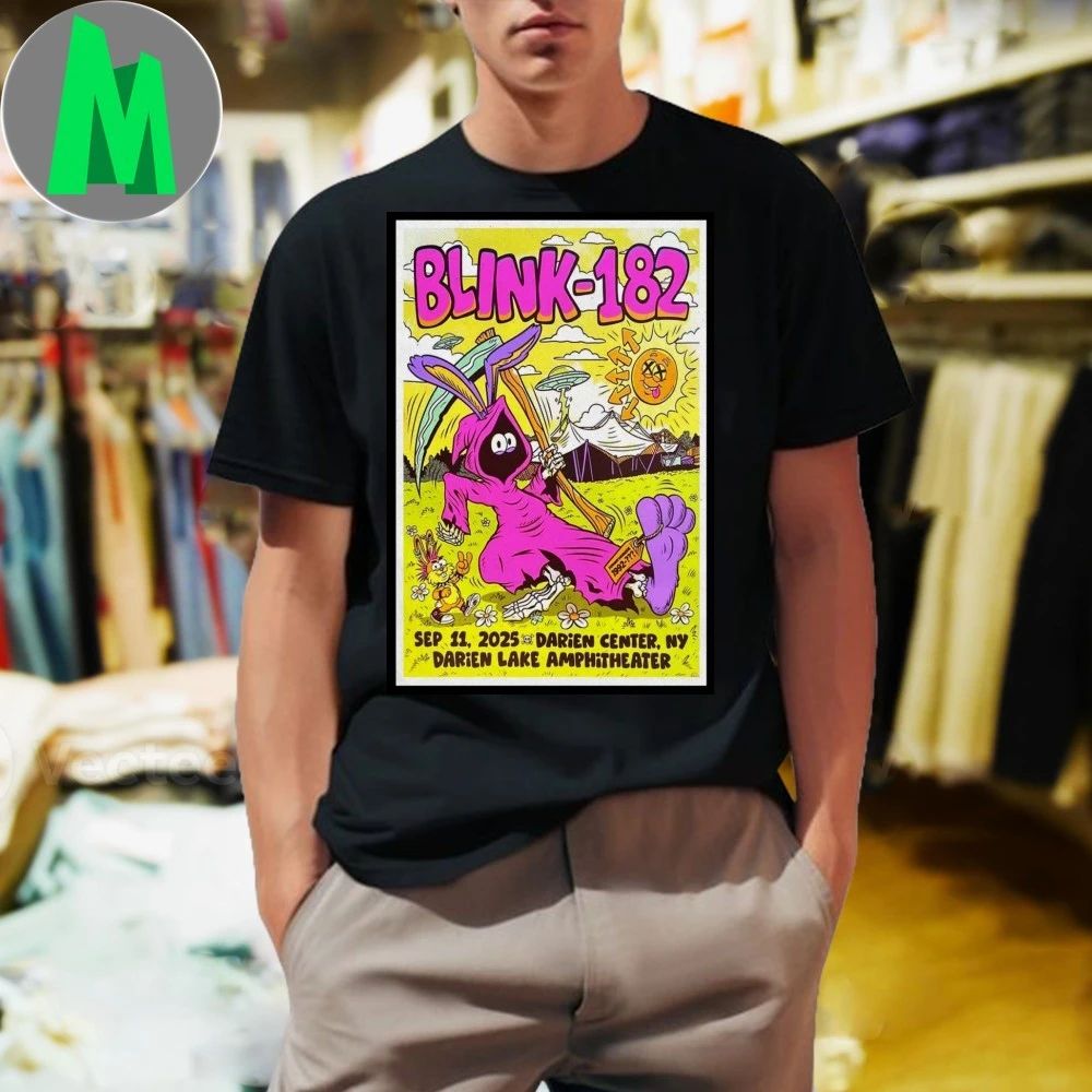 Blink-182 Sep 11 2025 Darien Lake Performing Arts Center Poster T-Shirt
