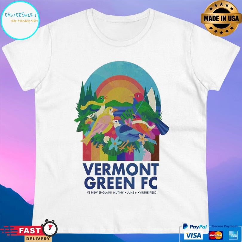 Vermont Green Fc Vs New England Mutiny Virtue Field June 6 2026 Shirt